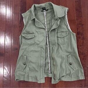Army green utility vest size medium